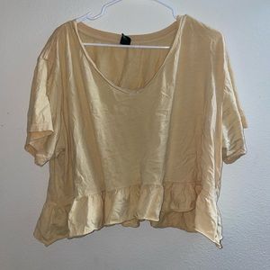 Orange Cropped Wild Fable Top